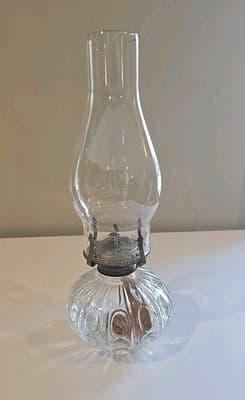 Lamp Light Farms Model 330 5 Designed Clear Glass Oil Lamp - Thumbnail 4