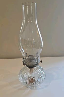Lamp Light Farms Model 330 5 Designed Clear Glass Oil Lamp - Thumbnail 5