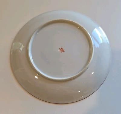 Antique Japanese Kutani Eggshell Porcelain Saucer and Plate 2pc - Thumbnail 6