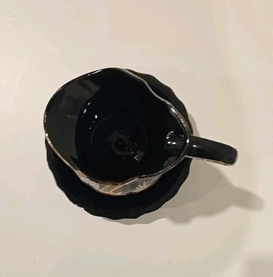 Vintage Japanese Creamer Pitcher Peacock w/ Plate - Thumbnail 5