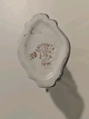 Antique German Two Handle Vase Bird Leaves And Berries - Thumbnail 9