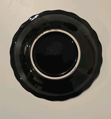 Vintage Japanese Creamer Pitcher Peacock w/ Plate - Thumbnail 9
