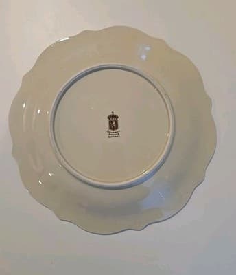 Schumann Germany Round Floral Serving Bowl Gold Trim - Thumbnail 2