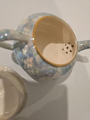 Vintage Royal Winton Grimwades Teapot Blue Brocade Chintz England - Thumbnail 8