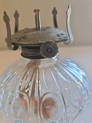 Lamp Light Farms Model 330 5 Designed Clear Glass Oil Lamp - Thumbnail 7