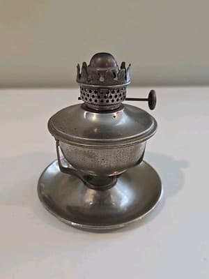 Collectible Brass Oil Lamp 4” - Thumbnail 4