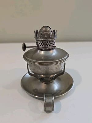 Collectible Brass Oil Lamp 4” - Thumbnail 2