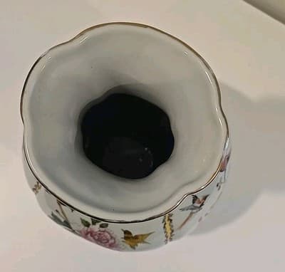 14" Qianlong Marked Chinese Color Enamel Porcelain Flower Bird Vase - Thumbnail 7