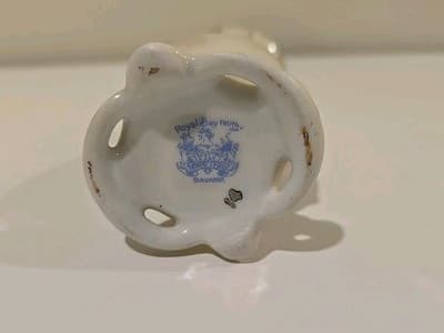 Antique Royal Bayreuth Hat Pin Holder w/Blue Stamp on Bottom RARE #93 - Thumbnail 6