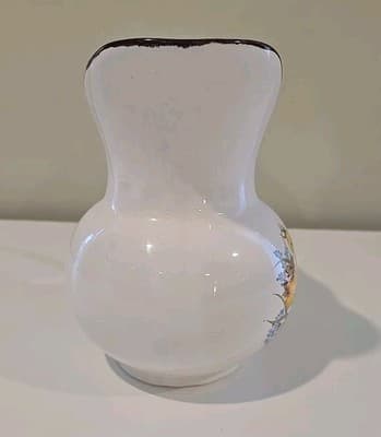 Vintage Japan Pitcher Ceramic Summertime Flowers 7" - Thumbnail 6