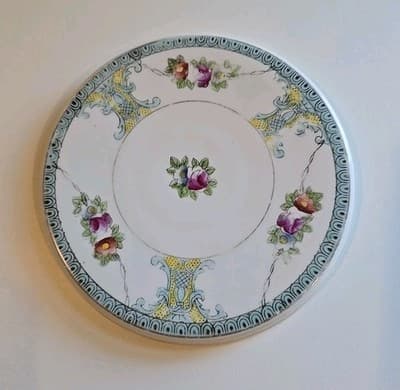 Antique Handpainted Noritake Japan Floral Dessert Plate - Thumbnail 2