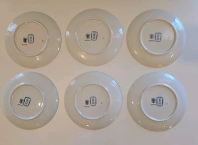 Vintage Bavaria Schumann Arzberg Germany Fruit Serving Bountiful Plate Set of 6 - Thumbnail 2