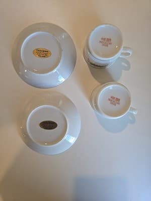 Taramina Demitasse Cup & Saucer 2 Sets Liling China - Thumbnail 6