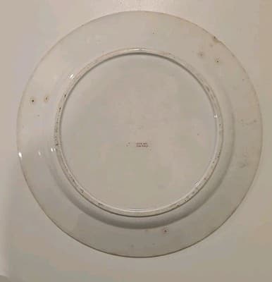 Antique Wedgwood Singanese Red Transferware Plate c. 1847 - Thumbnail 3