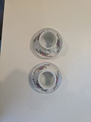 Taramina Demitasse Cup & Saucer 2 Sets Liling China - Thumbnail 3