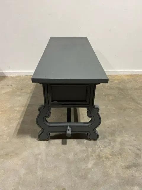 5-Drawer Painted Gray Desk (AS IS) - Thumbnail 4