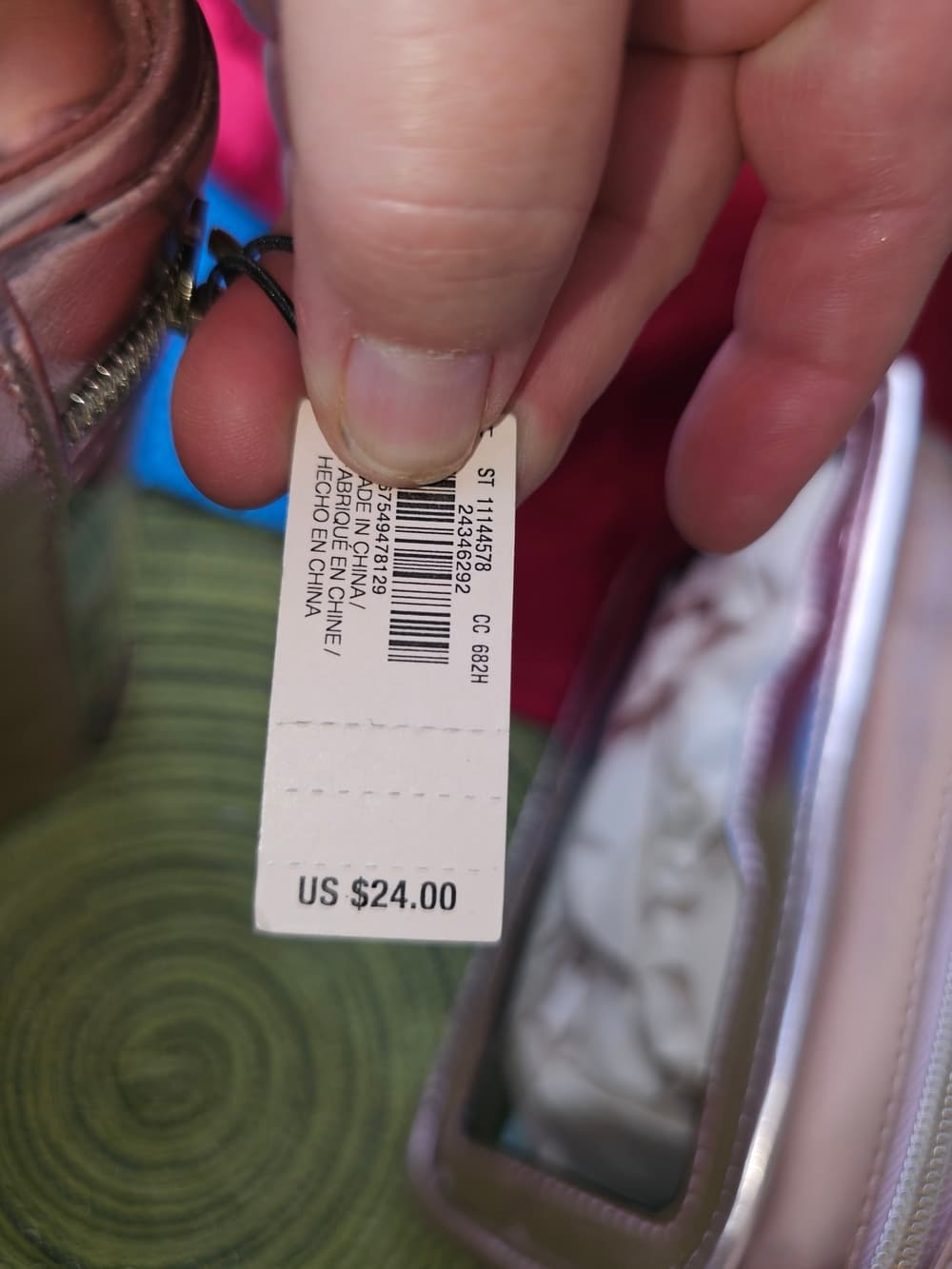 Victoria's Secret Rose Gold and Mint Clear Travel Pouch - Thumbnail 4