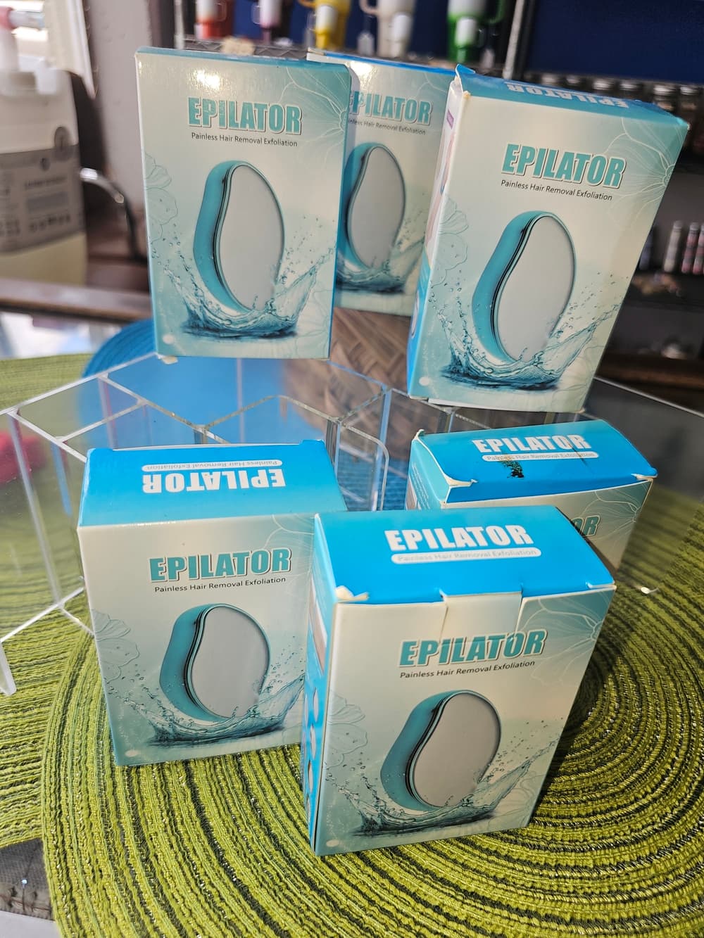 EPILATOR Painless Hair Removal Exfoliation - Aqua White - Thumbnail 5