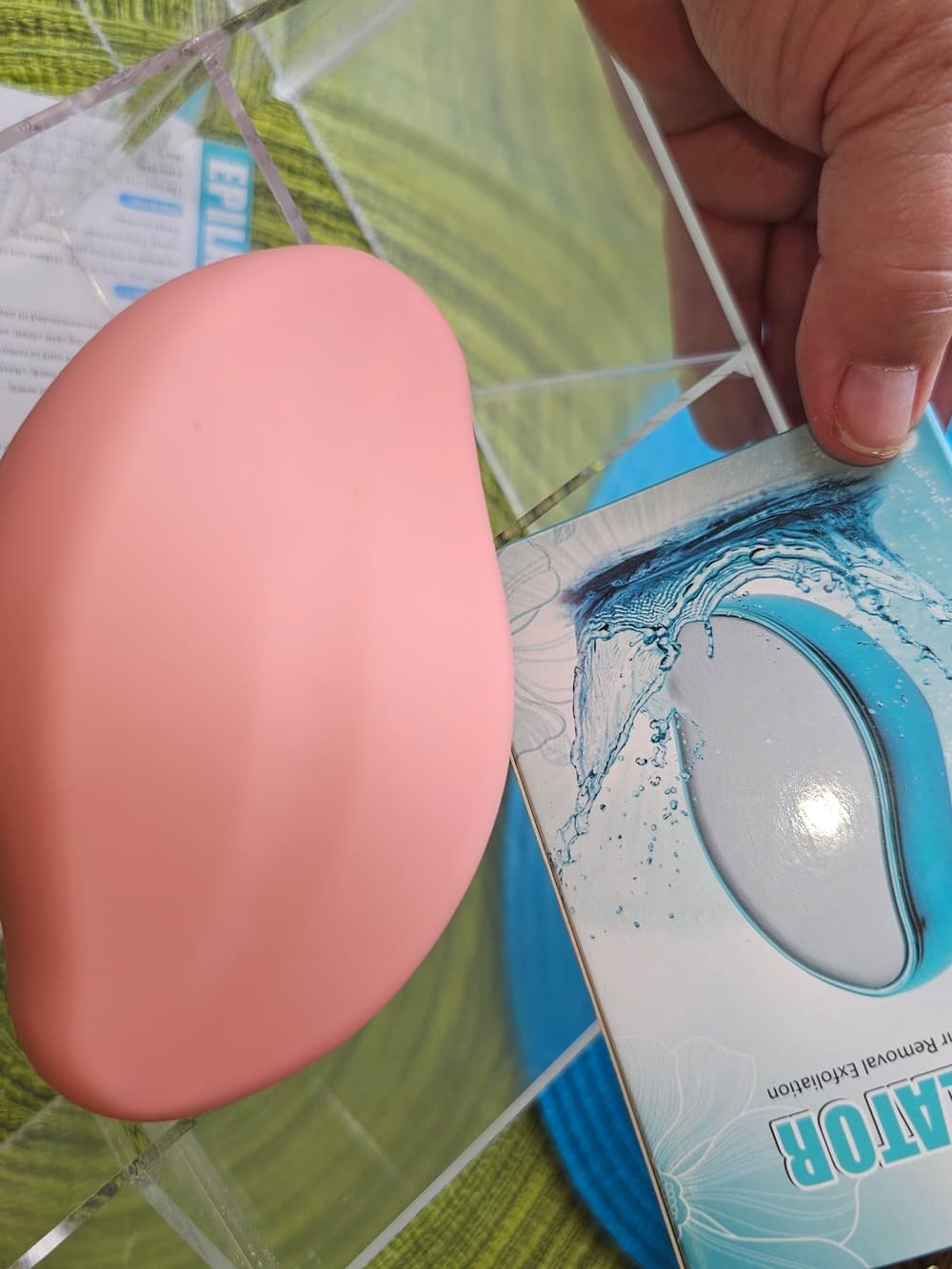 EPILATOR Painless Hair Removal Exfoliation - Aqua White - Thumbnail 2