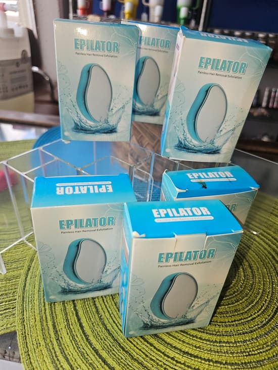 EPILATOR Painless Hair Removal Exfoliation - Aqua White - Thumbnail 6