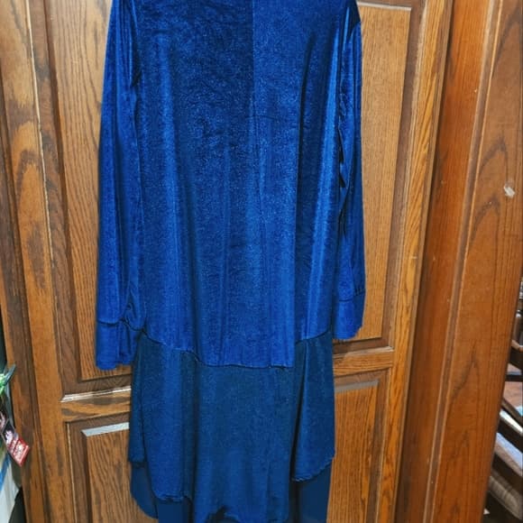 Velvet Long Jacket - Thumbnail 3