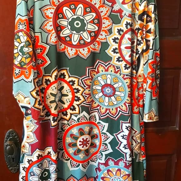 XL 3/4 Sleeve long top or dress - Thumbnail 2