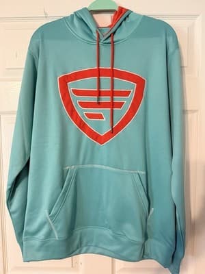 Favorite Fishing Hoodie Mint Size Small
