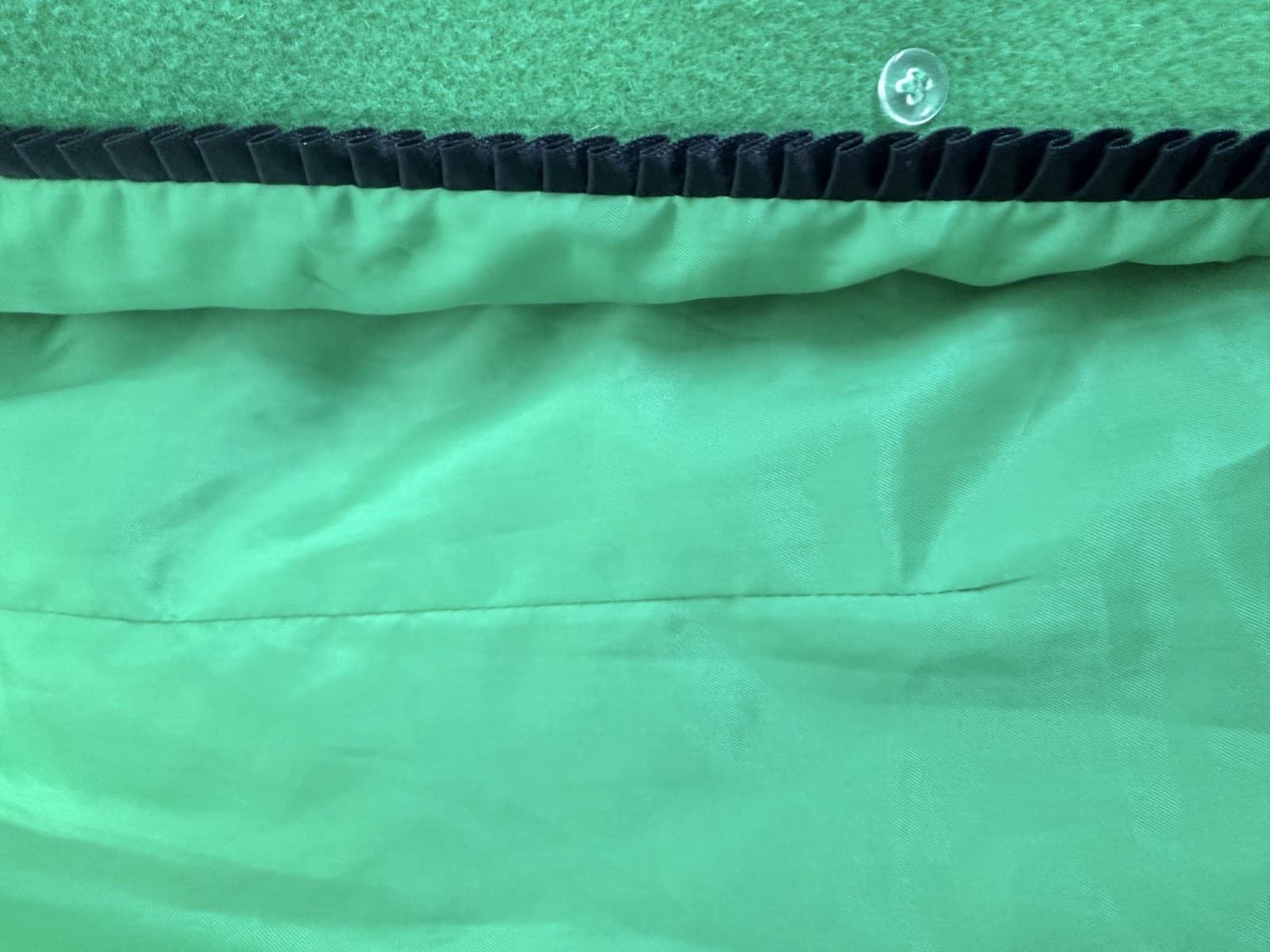 Worthington Green Wool Pea Coat Women's Petite Large - Thumbnail 4