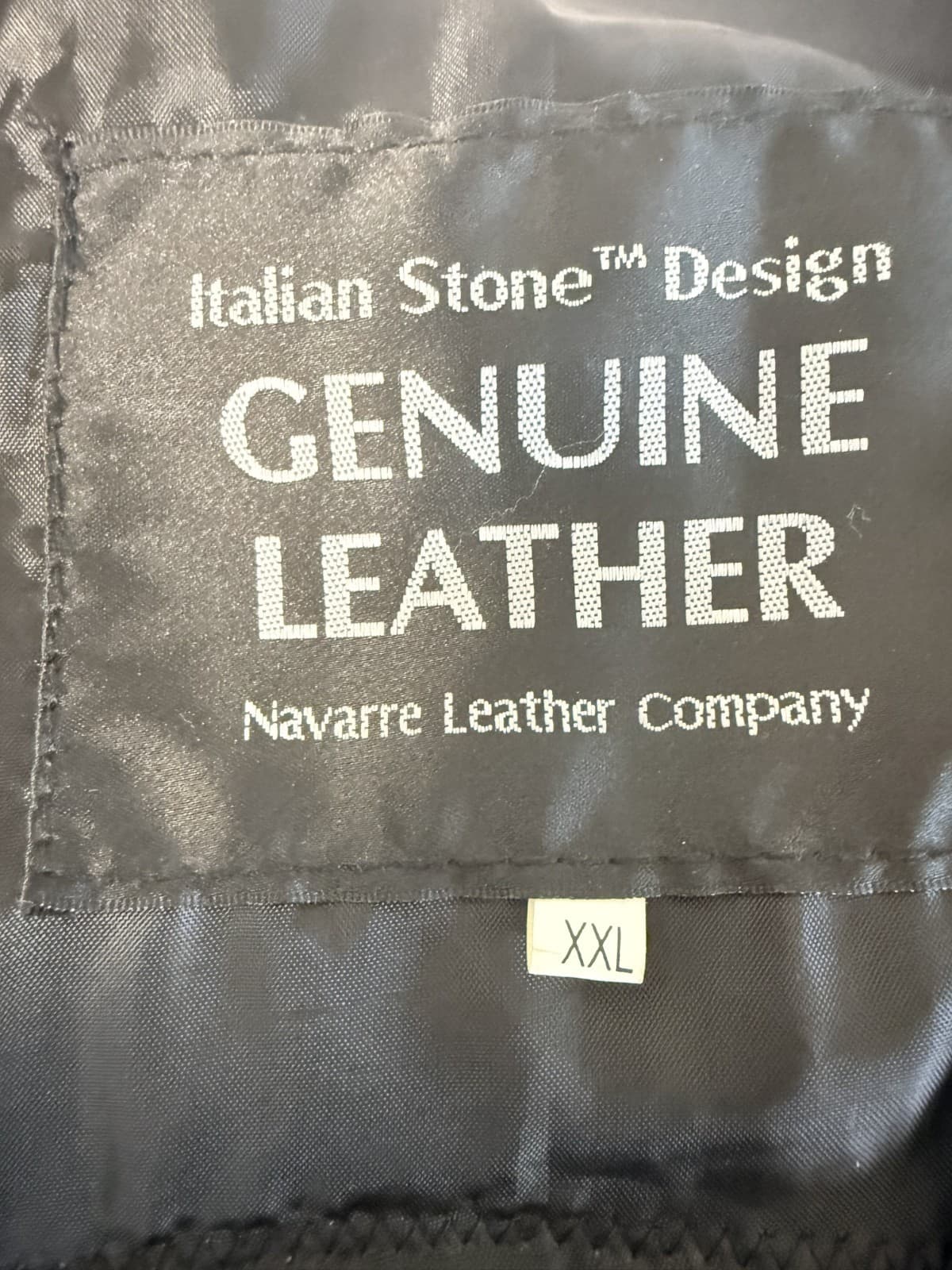 Genuine Leather Biker Vest with Heartland Riders Association Patch 2XL