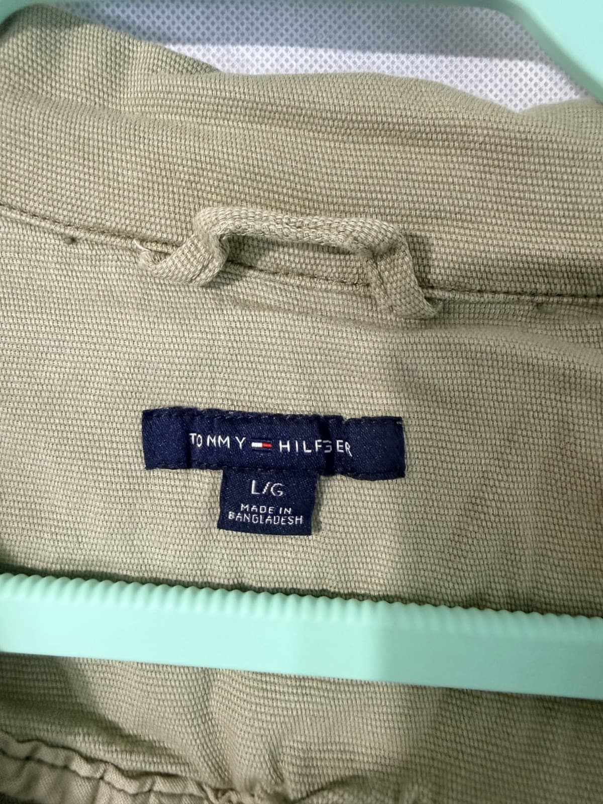 Tommy Hilfiger Olive Jacket sz L Women Cargo Military Style - Thumbnail 2