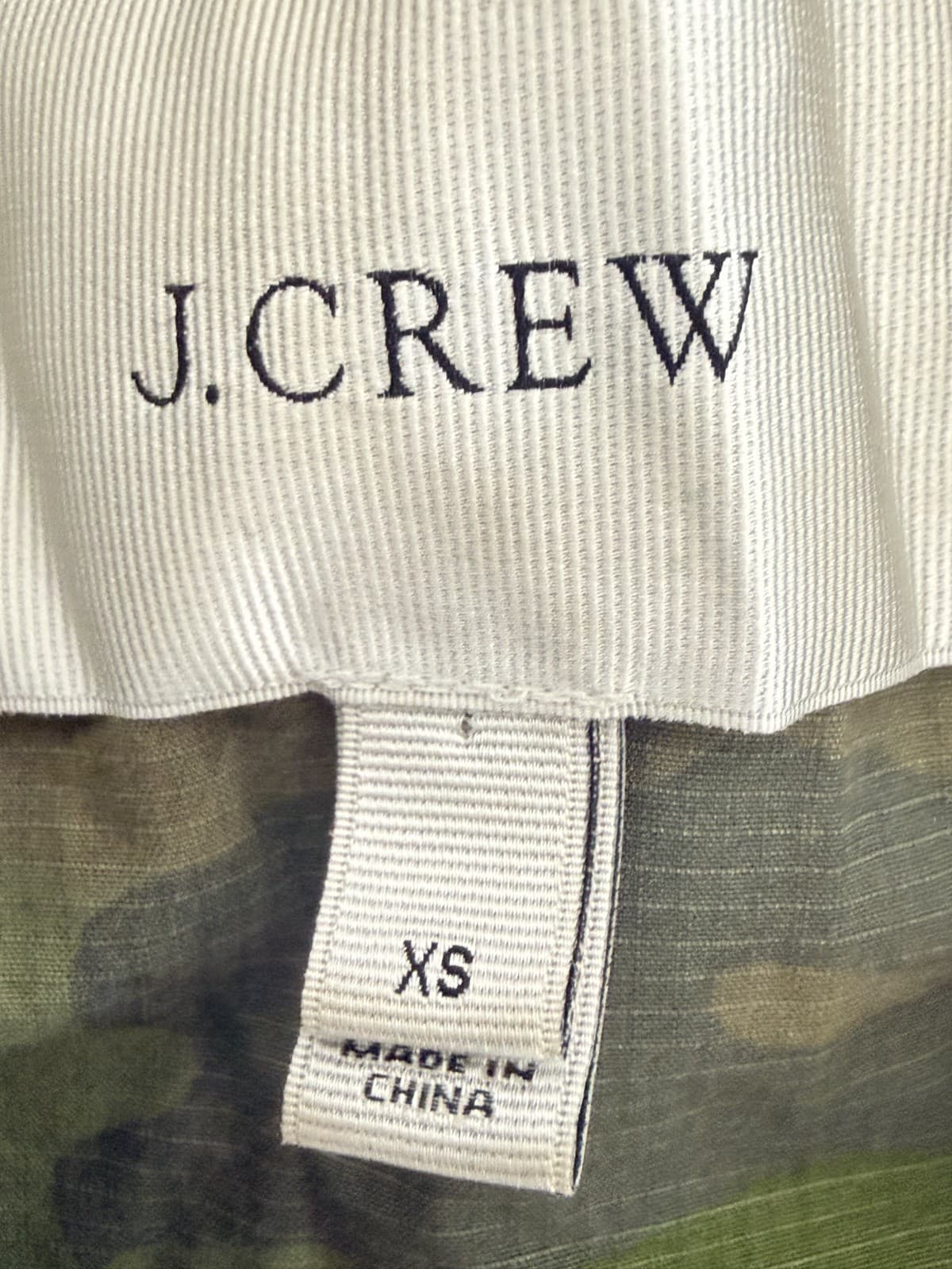 J Crew Green Camo Hooded Boyfriend Utility Field Jacket Size XS - Thumbnail 3