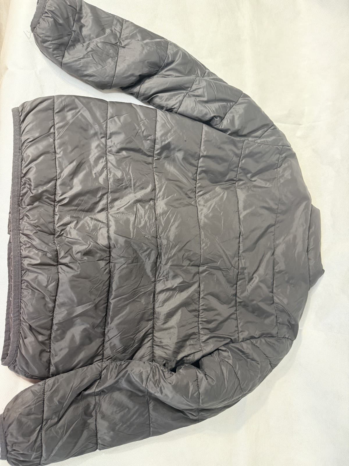 Tommy Hilfiger Puffer Jacket Boys M (8-10) Black Lined Logo Hooded Full Zip - Thumbnail 6