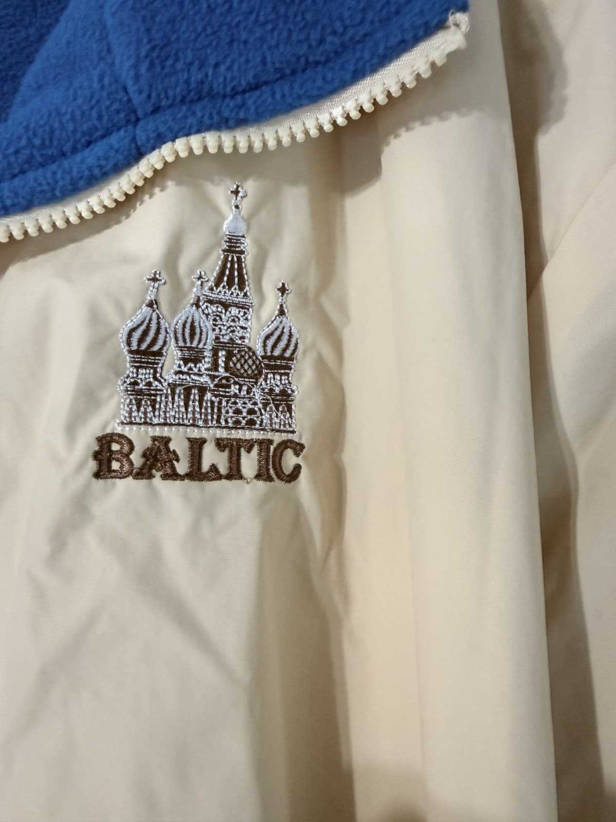 Baltic Princess Cruise Reversible Jacket Tan With Fleece Lining Full Zip X-Large - Thumbnail 2