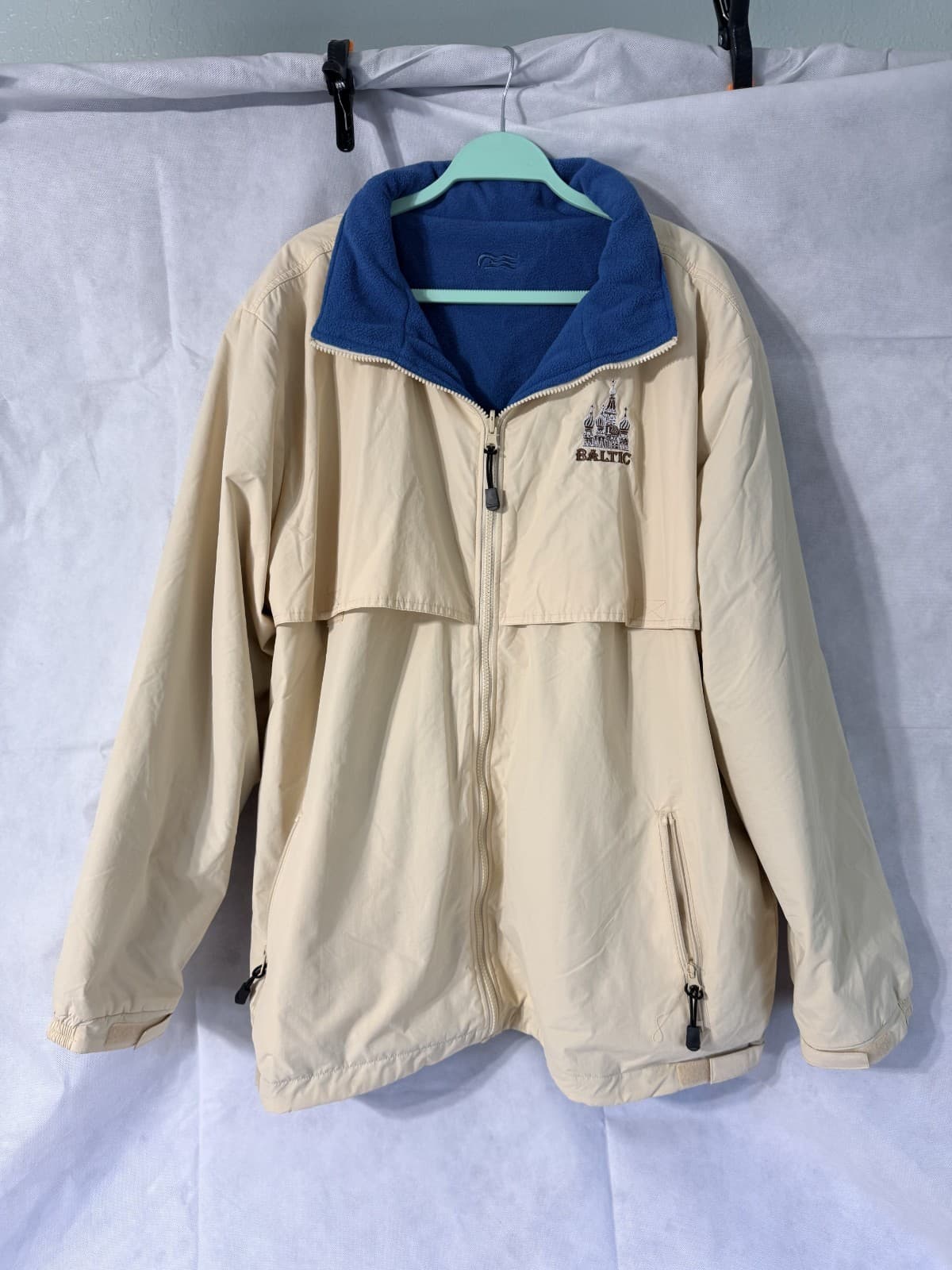 Baltic Princess Cruise Reversible Jacket Tan With Fleece Lining Full Zip X-Large - Thumbnail 3