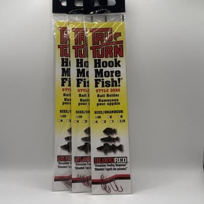 Tru Turn Bait Holder Style 303G Size 10 Red hook