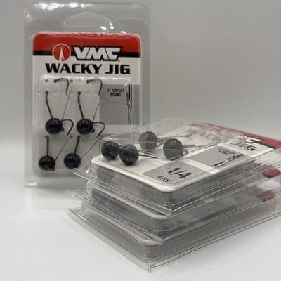 VMC Wacky Jig 1/4 3° offset point 4ct
