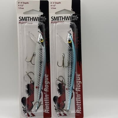 Smithwick Rattlin' Rogue 1/3oz 4 1/2" Chrome Blue BLK