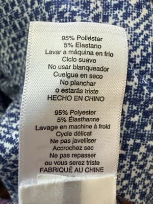 LuLaRoe Michelle Wrap Dress Blue & White Women’s 3XL - Thumbnail 4