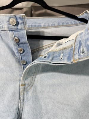 Levi Strauss Stonewashed Denim Jeans W29L28 - Thumbnail 3