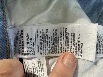 Levi Strauss Stonewashed Denim Jeans W29L28 - Thumbnail 10