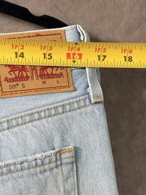 Levi Strauss Stonewashed Denim Jeans W29L28 - Thumbnail 4