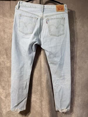 Levi Strauss Stonewashed Denim Jeans W29L28 - Thumbnail 2