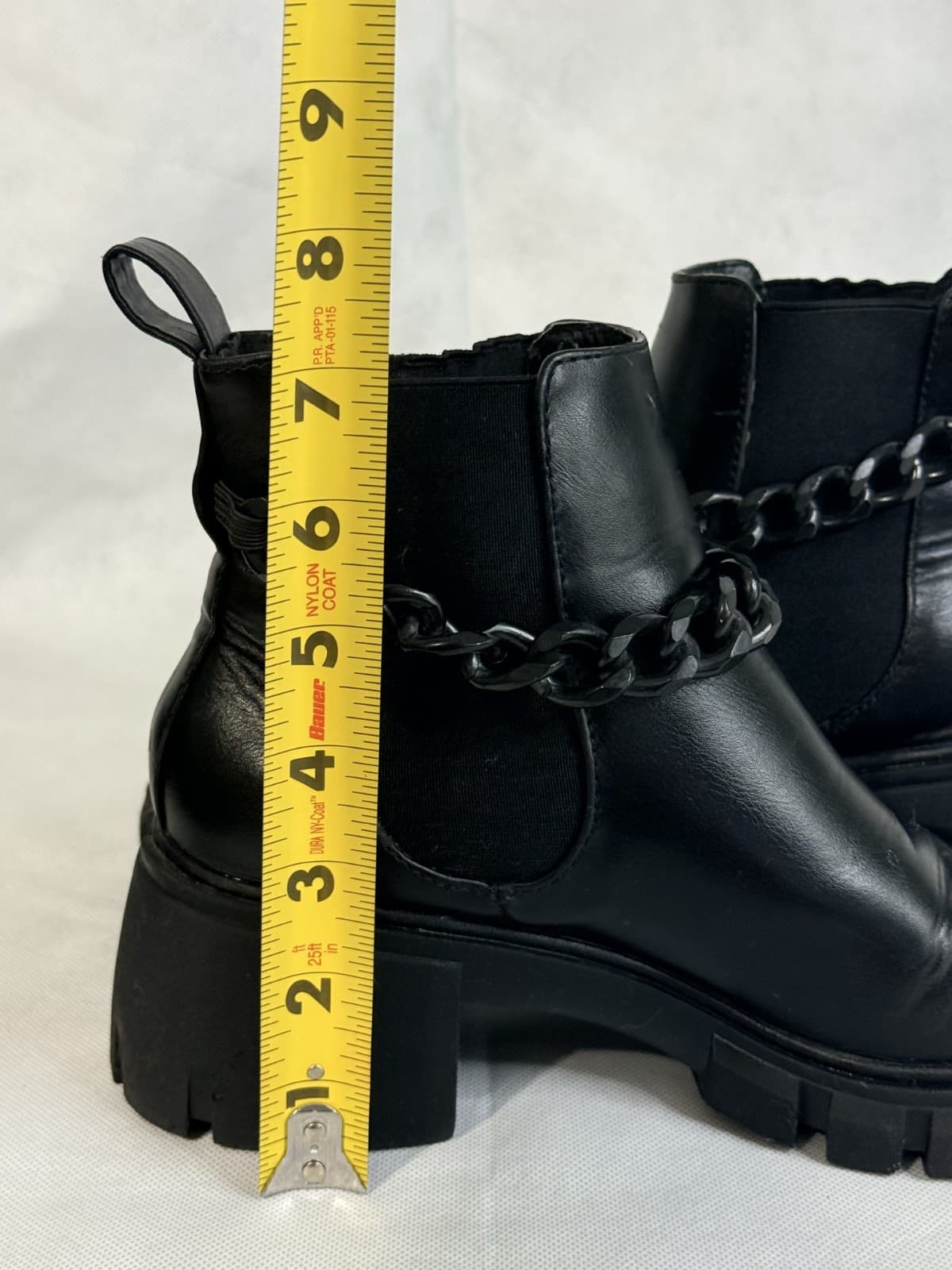 Madden Girl Black Chained Ankle Boots Women's Size 7 - Thumbnail 7
