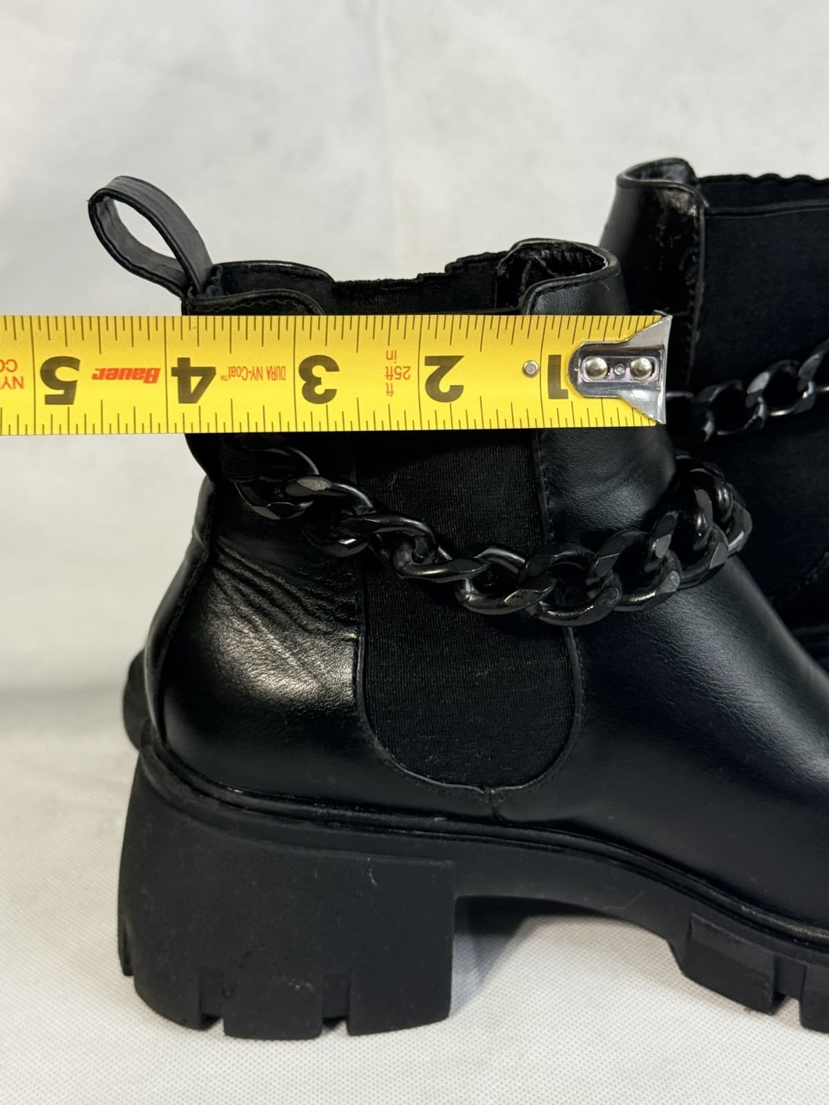 Madden Girl Black Chained Ankle Boots Women's Size 7 - Thumbnail 8