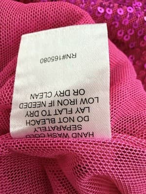 Petal Dew Sequined Knee Length Hot Pink Dress Women’s M - Thumbnail 5