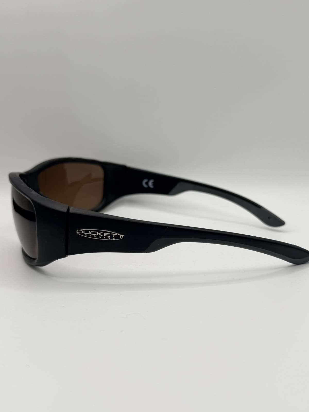 Duckett Fishing Jack-Black Frame Amber Polarized Lens Sunglasses NWT - Thumbnail 3