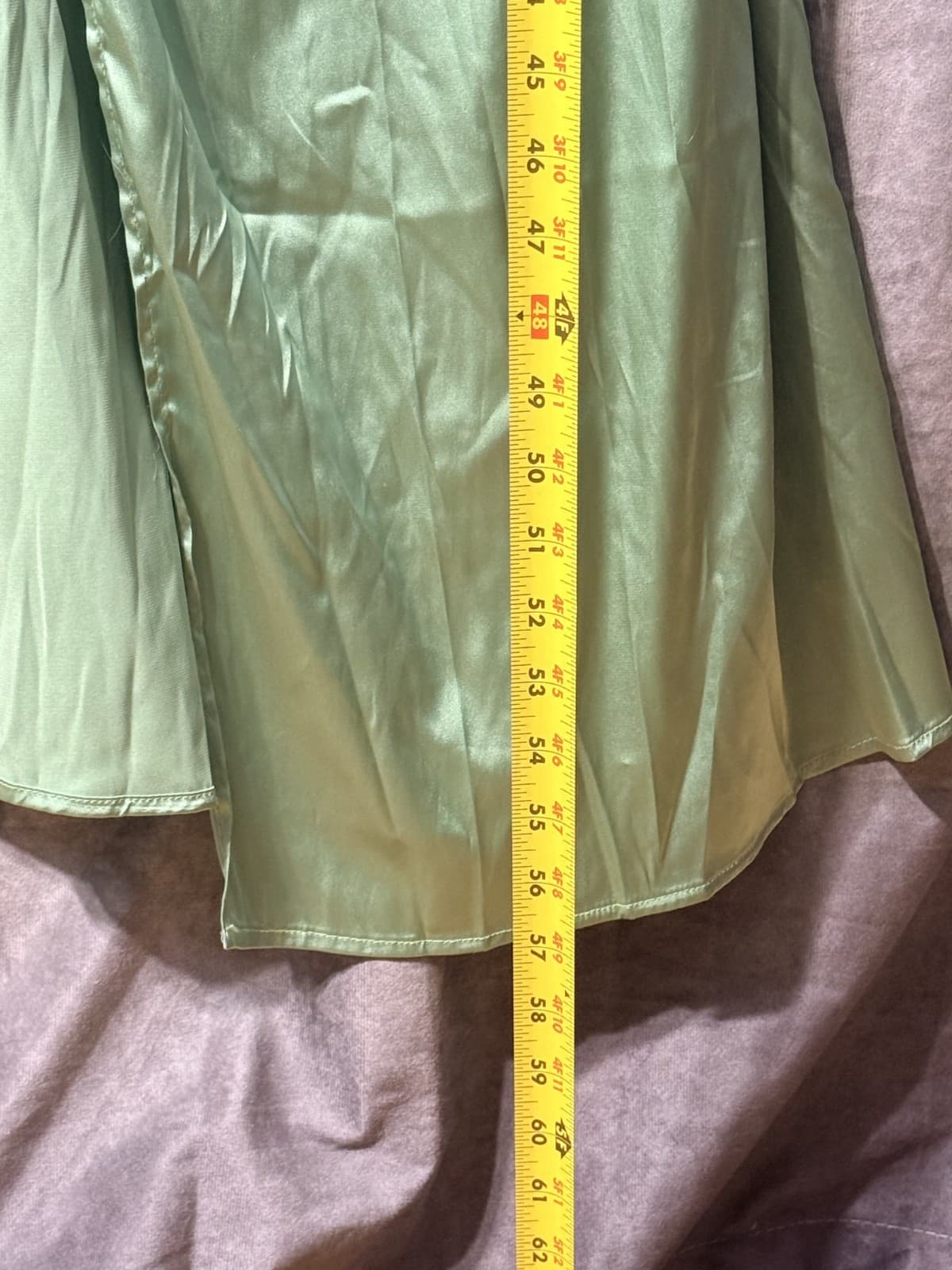 Shien Belle Plus Size Elegant Formal Dress with Mint Green Floral Off Shoulder - Thumbnail 9