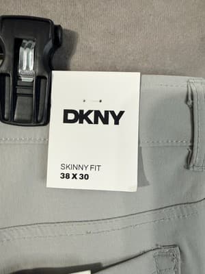 DKNY Men’s Slack Gray NWT Size 38x30 - Thumbnail 3