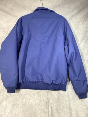 Lands’ End Squall Jacket Men’s M Blue Full Zip Fleece Lined Classic - Thumbnail 2