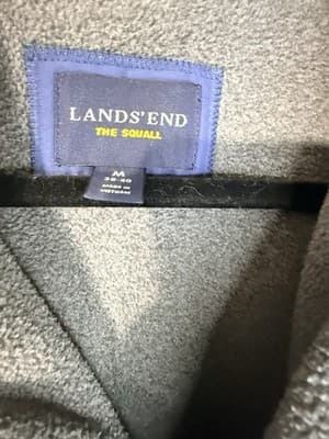 Lands’ End Squall Jacket Men’s M Blue Full Zip Fleece Lined Classic - Thumbnail 4